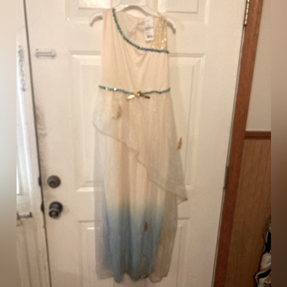 Ladies White Long Party Prom Homecoming Dress